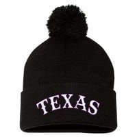 Texas Vintage Classic Logo Pom Pom 12in Knit Beanie