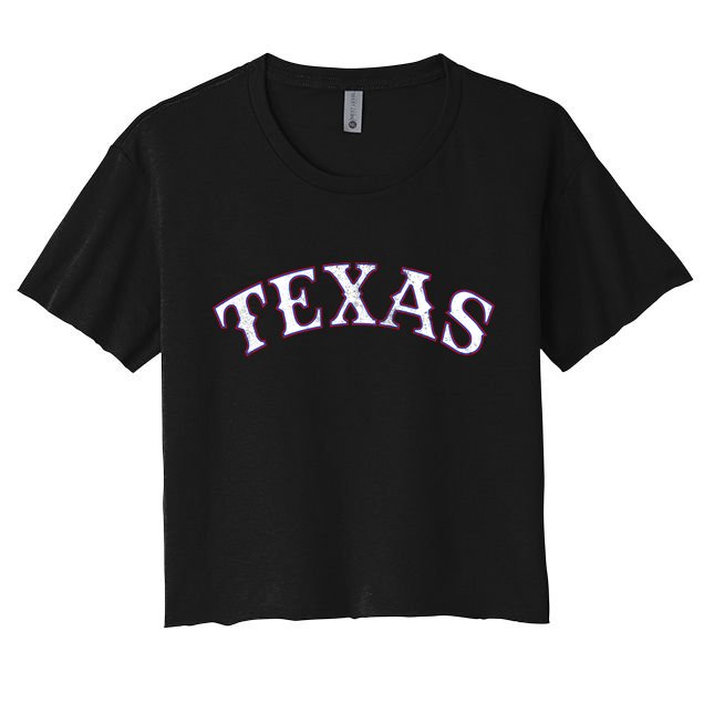Texas Vintage Classic Logo Women's Crop Top Tee