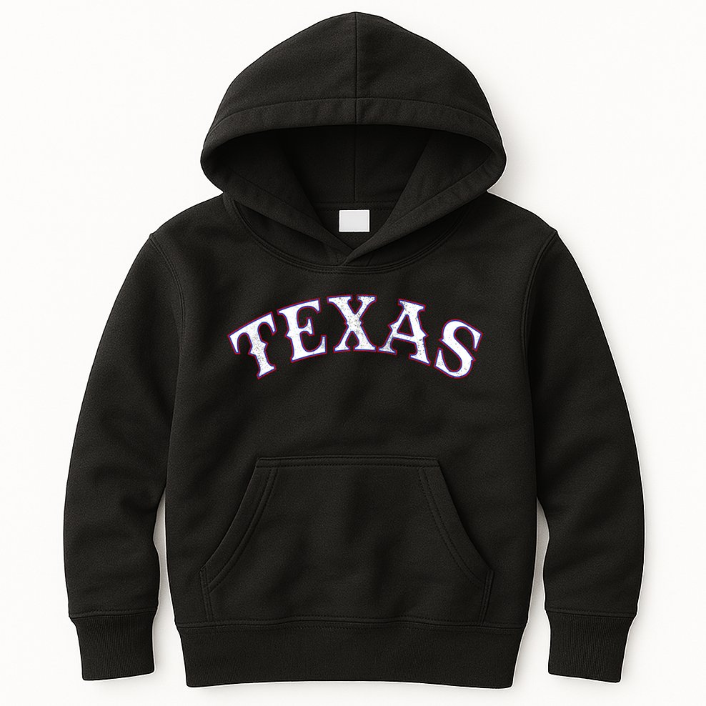 Texas Vintage Classic Logo Kids Hoodie