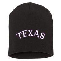 Texas Vintage Classic Logo Short Acrylic Beanie