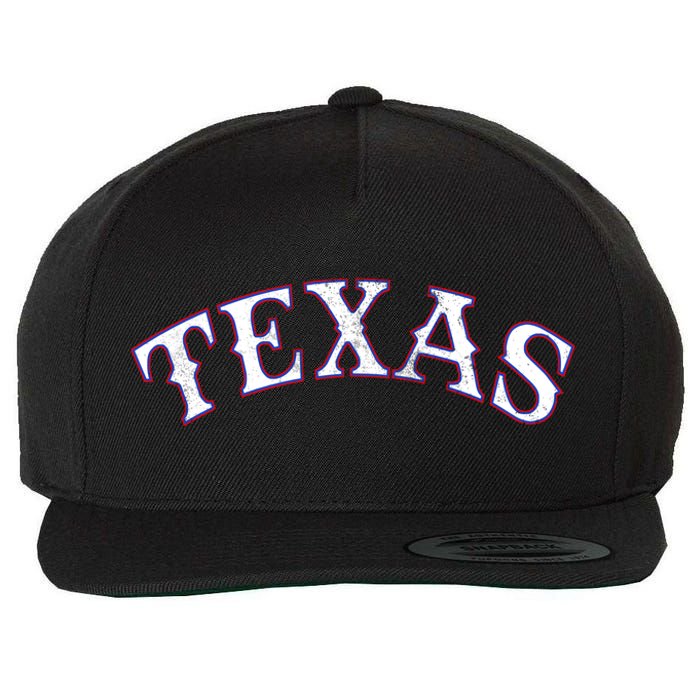 Texas Vintage Classic Logo Wool Snapback Cap