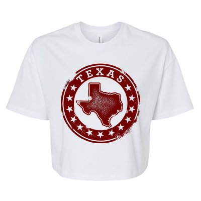 Texas Vintage Logo Bella+Canvas Jersey Crop Tee