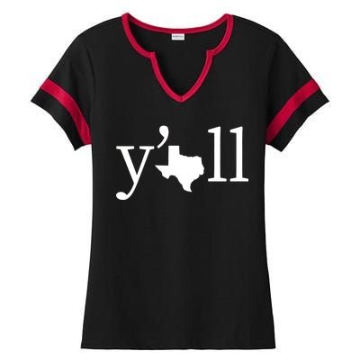 Texas Y'all Ladies Halftime Notch Neck Tee