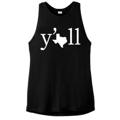 Texas Y'all Ladies PosiCharge Tri-Blend Wicking Tank