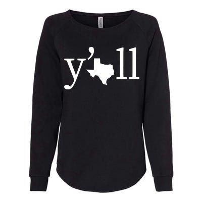 Texas Y'all Womens California Wash Sweatshirt