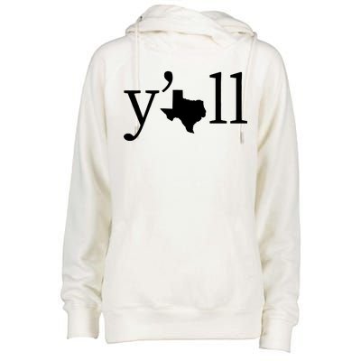 Texas Y'all Womens Funnel Neck Pullover Hood