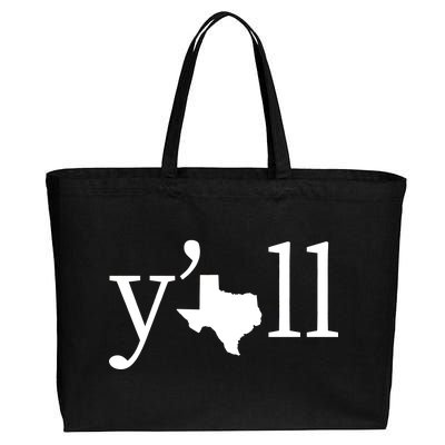 Texas Y'all Cotton Canvas Jumbo Tote