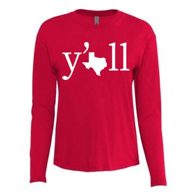 Texas Y'all Womens Cotton Relaxed Long Sleeve T-Shirt