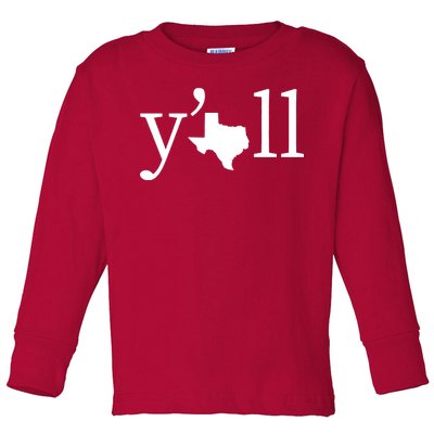 Texas Y'all Toddler Long Sleeve Shirt