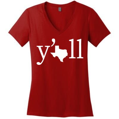 Texas Y'all Women's V-Neck T-Shirt