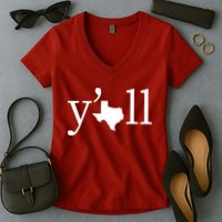 Texas Y'all Women's V-Neck T-Shirt