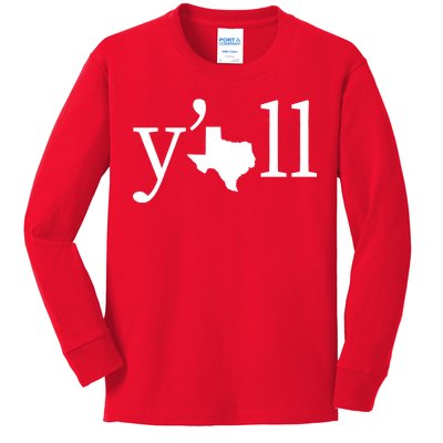 Texas Y'all Kids Long Sleeve Shirt