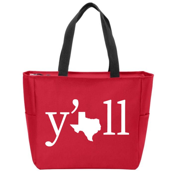 Texas Y'all Zip Tote Bag