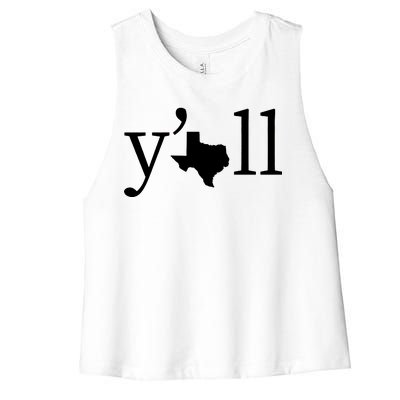 Texas Y'all Women's Racerback Cropped Tank