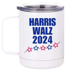 Trendy Election Year Harris And Walz Election Year 2024 Great Gift 12 oz Stainless Steel Tumbler Cup