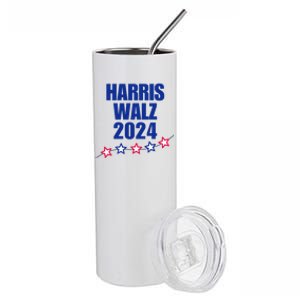 Trendy Election Year Harris And Walz Election Year 2024 Great Gift Stainless Steel Tumbler