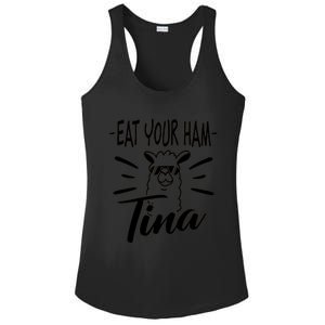 TINA EAT YOUR HAM FUNNY TINA EAT YOUR HAM Ladies PosiCharge Competitor Racerback Tank