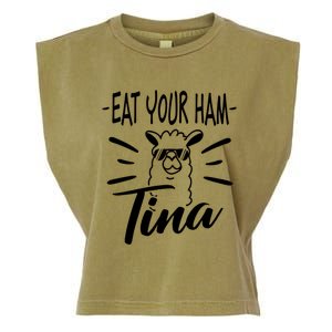 TINA EAT YOUR HAM FUNNY TINA EAT YOUR HAM Garment-Dyed Women's Muscle Tee