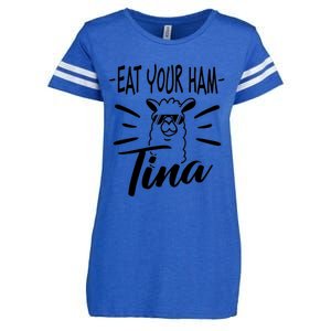 TINA EAT YOUR HAM FUNNY TINA EAT YOUR HAM Enza Ladies Jersey Football T-Shirt