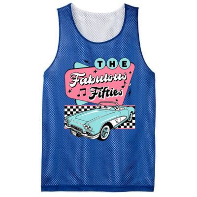 The Fifties 1950s Car Music Checkerboard Rockabilly Sock Hop Mesh Reversible Basketball Jersey Tank