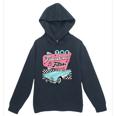 The Fifties 1950s Car Music Checkerboard Rockabilly Sock Hop Urban Pullover Hoodie