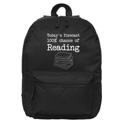 TodayS Forecast 100 Chance Of Reading 16 in Basic Backpack