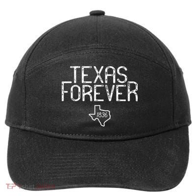 Texas Forever 1836 Aged Font 7-Panel Snapback Hat
