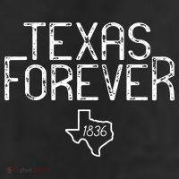 Texas Forever 1836 Aged Font 11oz C Handle Ceramic Mug