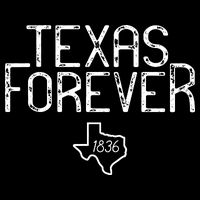 Texas Forever 1836 Aged Font Drawstring Bag