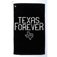 Texas Forever 1836 Aged Font Golf Towel