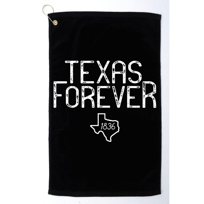 Texas Forever 1836 Aged Font Golf Towel