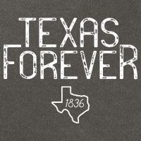 Texas Forever 1836 Aged Font Cotton Canvas Backpack