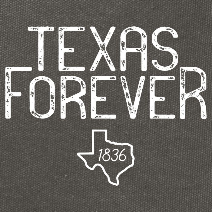 Texas Forever 1836 Aged Font Cotton Canvas Backpack