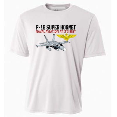 The F 18 Super Hornet In Action.Naval Aviation At Its Best. Cooling Performance Crew T-Shirt