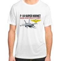 The F 18 Super Hornet In Action.Naval Aviation At Its Best. Adult ChromaSoft Performance T-Shirt