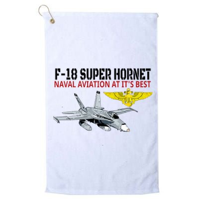 The F 18 Super Hornet In Action.Naval Aviation At Its Best. Platinum Collection Golf Towel