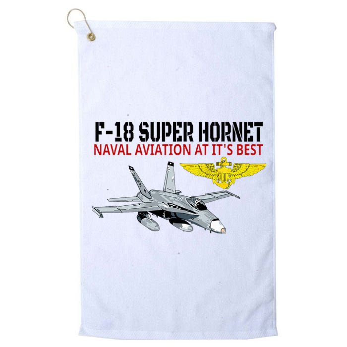 The F 18 Super Hornet In Action.Naval Aviation At Its Best. Platinum Collection Golf Towel