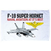 The F 18 Super Hornet In Action.Naval Aviation At Its Best. Microfiber Hand Towel