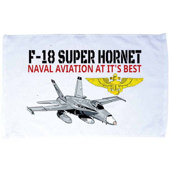 The F 18 Super Hornet In Action.Naval Aviation At Its Best. Microfiber Hand Towel