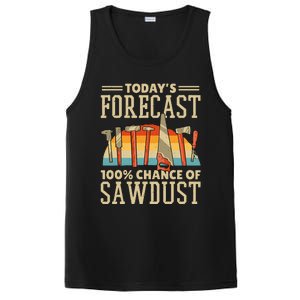 TodayS Forecast 100 Chance Of Sawdust Carving Woodwork PosiCharge Competitor Tank