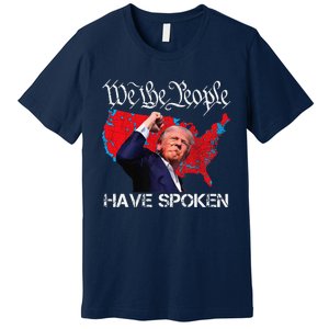 Trump Fight 2024 We The People Have Spoken Election Map Premium T-Shirt