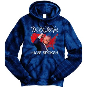 Trump Fight 2024 We The People Have Spoken Election Map Tie Dye Hoodie