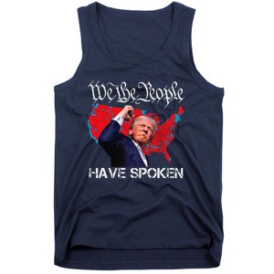 Trump Fight 2024 We The People Have Spoken Election Map Tank Top