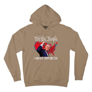 Trump Fight 2024 We The People Have Spoken Election Map Hoodie