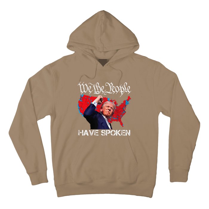 Trump Fight 2024 We The People Have Spoken Election Map Hoodie