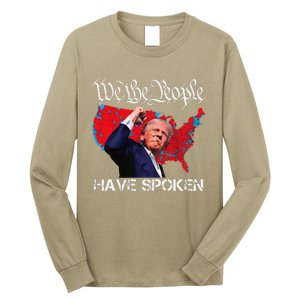 Trump Fight 2024 We The People Have Spoken Election Map Long Sleeve Shirt