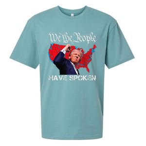 Trump Fight 2024 We The People Have Spoken Election Map Sueded Cloud Jersey T-Shirt