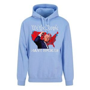 Trump Fight 2024 We The People Have Spoken Election Map Unisex Surf Hoodie