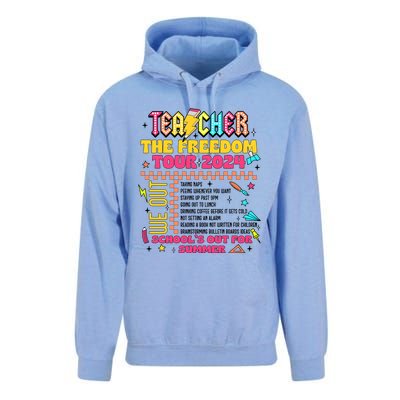 Teacher Freedom 2024 School Out Unisex Surf Hoodie