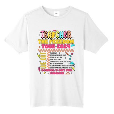 Teacher Freedom 2024 School Out Tall Fusion ChromaSoft Performance T-Shirt